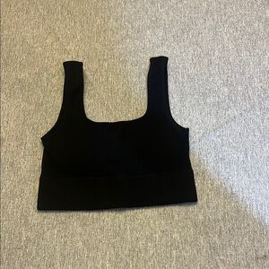 Zenana Outfitters Black Ribbed Tank